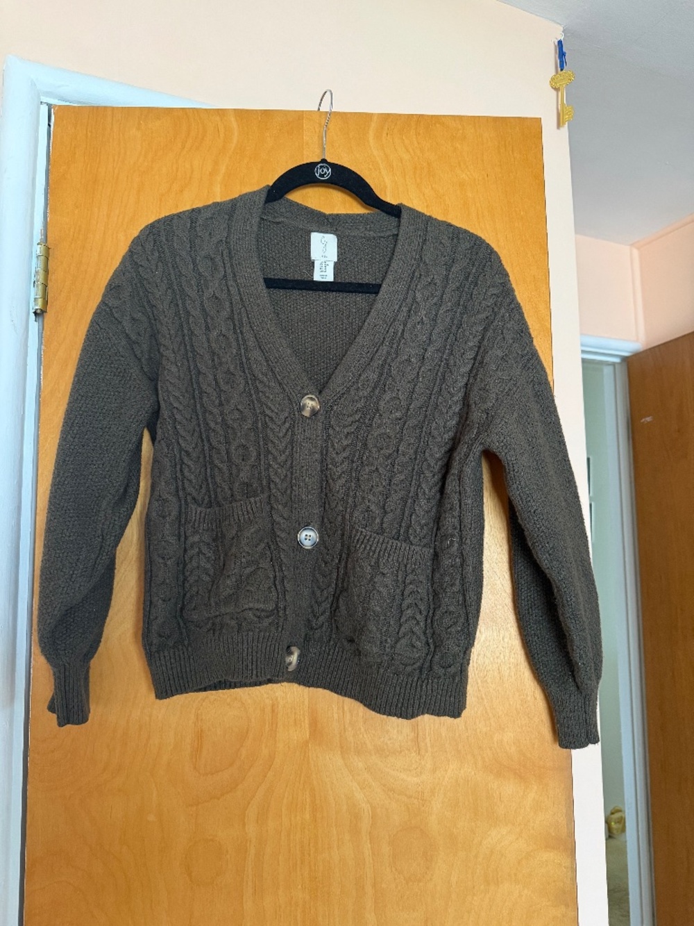 Green Cardigan Sweater, Joie, Size M
